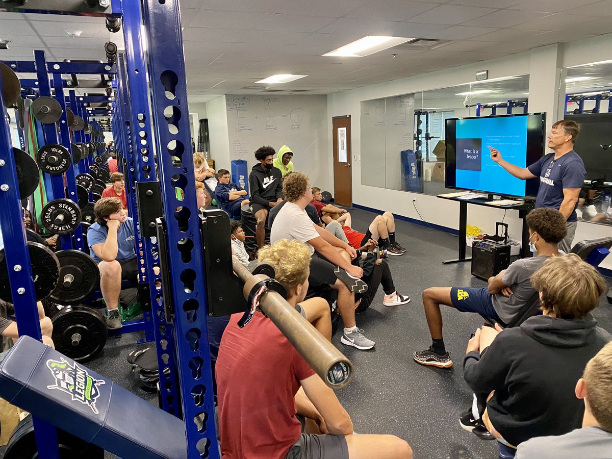 Leadership meeting with Coach Herron. Be a #GlueGuy. #IgnoreTheNoise