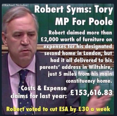 xpressanny's tweet photo. Corrupt @Conservatives are despicable. @RobertSyms voted to cut ESA BY £30! Parasite. https://t.co/og9ZiiST6Q