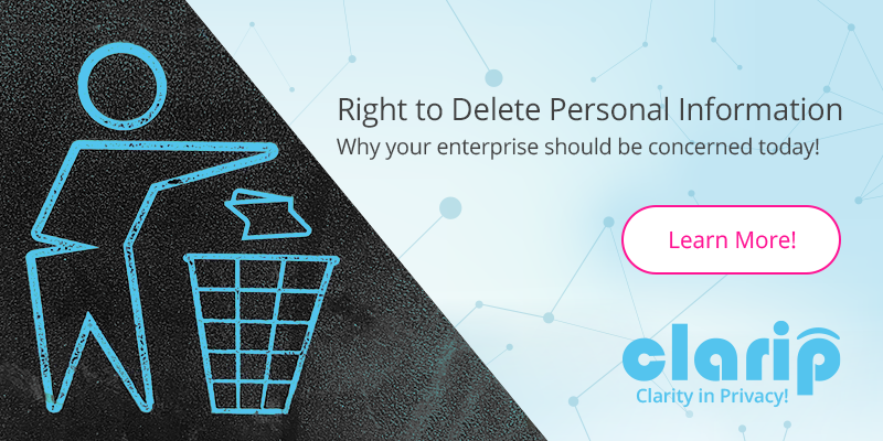 claripinc's tweet photo. Clarip takes a look at #GDPR, #CCPA, #VCDPA and #CPA, and how your organization can successfully process requests for Right to Delete. https://t.co/TZ3WefzYpa
#righttodelete #righttobeforgotten #dataprivacy #dataprotection #datacompliance #datamanagement #datagovernance https://t.co/QYtJSFvXob