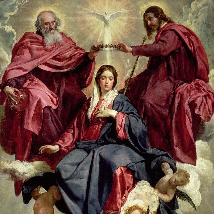 The Holy Church justly honors the great Virgin Mary, and would have her honored by all men with the glorious title of queen, because she has been elevated to the dignity of mother of the King of kings.