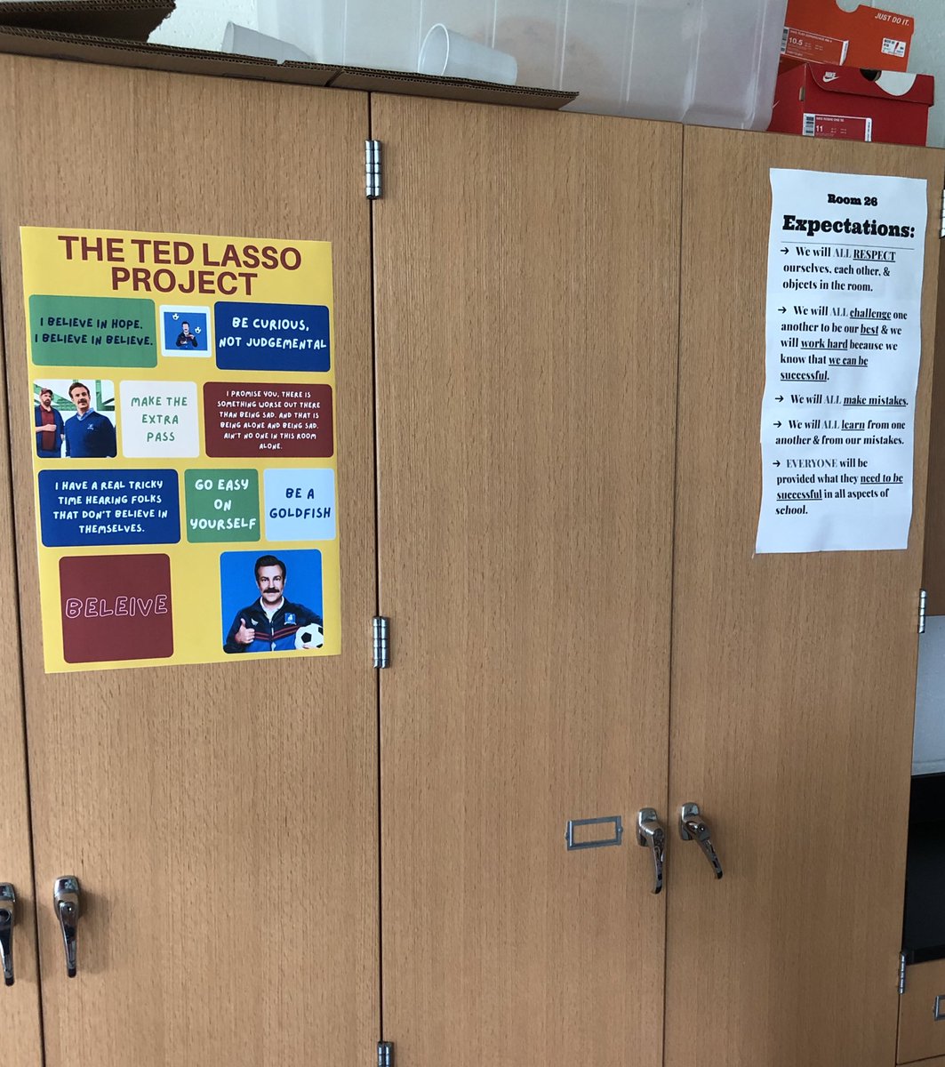 In preparation of the first day of school tomorrow, I had to follow suit of my sister classroom <a href="/Mr_Cable1/">Adam Cable</a> <a href="/TedLasso/">Ted Lasso</a> theme for all things #SEL #Mindset #Learning and #Fun