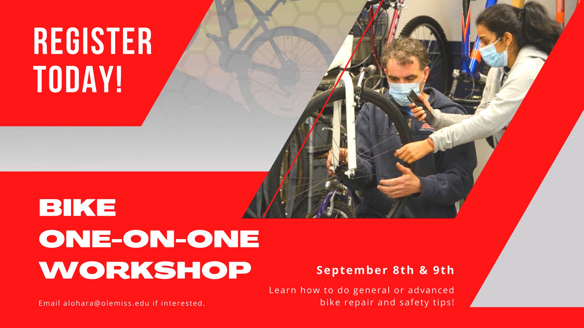 Ole Miss Parking on Twitter "The Ole Miss Bike Shop is hosting oneon
