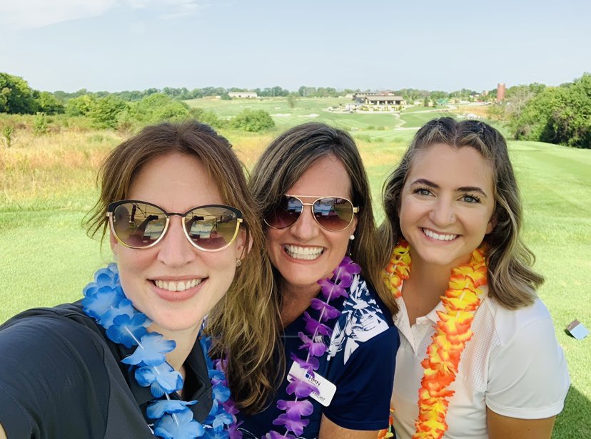 HMNArchitects's tweet photo. Another great year sponsoring the @CREWKansasCity Golf Classic! #HMN #CREWKC #Canyonfarms #luau #bluehawaiian https://t.co/98aM41IUXZ