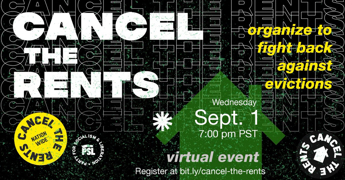 PSLBayArea's tweet photo. Only the mass mobilization of tenants and working people can win housing for all. Join us in a virtual discussion (tomorrow at 7pm) about how to organize against evictions!

Register: https://t.co/b88dninTzC https://t.co/0nK2GZ1Wtc