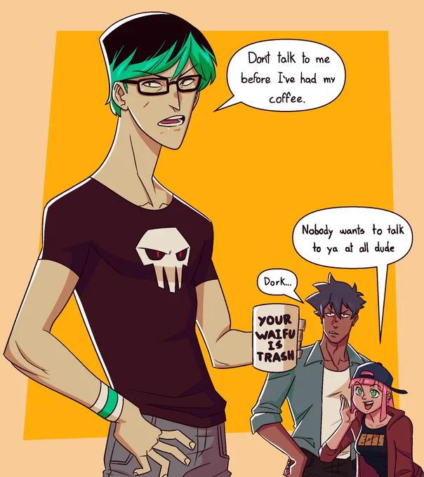 Give him a minute he just needs some character development 