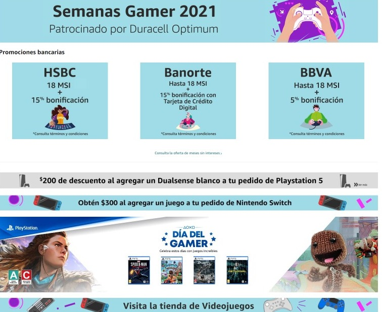 LaycanGames's tweet photo. Recuerden que hay promociones en la compra de sus consolas de Sony y Nintendo como también promociones bancarias , aprovecha esta oportunidad  
Promociones en #Amazon #amazonofertas #semanagameramazon 
https://t.co/BcD5MhU7ex 🕹️📦 https://t.co/szuL4a5s3D