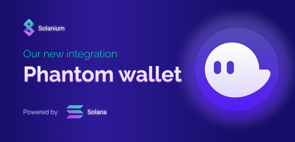 We are happy to announce that we integrated <a href="/phantom/">Phantom</a> into Solanium! The go-to Solana wallet at the moment with great support for NFTs! 👻

Speaking of NFTs… More Launchpad details coming soon…