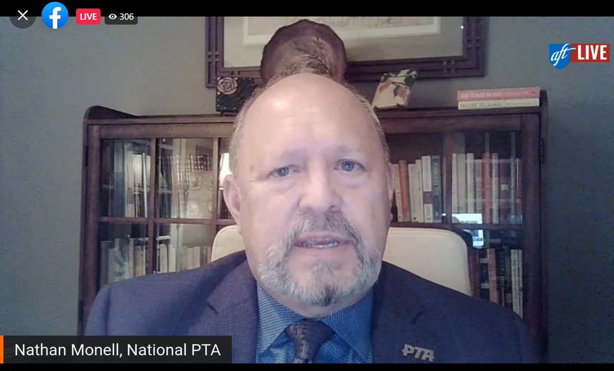 RIGHT NOW: @nathanmonell lays out <a href="/NationalPTA/">NationalPTA</a>'s commitment to a successful and safe school year during the <a href="/AFTunion/">AFT</a> virtual town hall. 

Watch this town hall live here fb.watch/7KqYUOZdkj/