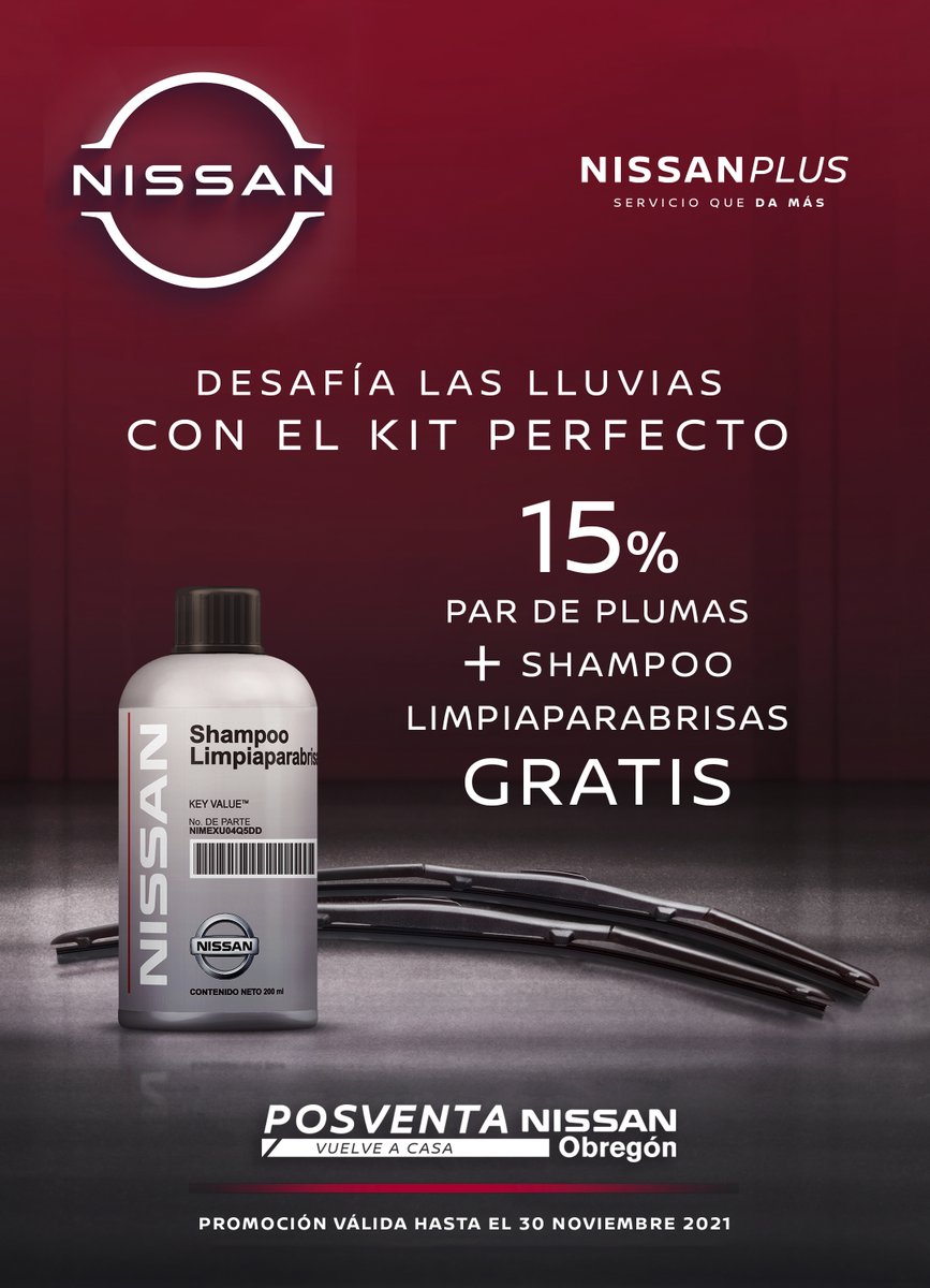 NissanObregon's tweet image. ¡Es temporada de lluvias! 🌧 ¡Evita accidentes por falta de visibilidad! Aprovecha la promoción de #ValueAdvantage 🚘 

Cotiza en línea 📲 bit.ly/NissanRefaccio…
📍 Calle Jalisco #901 Sur ☎️ (644) 410 0004