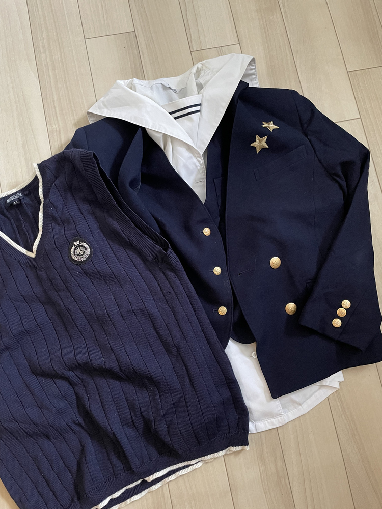 岡山県 就実高校6点セット 制服/セット/上下セット/ブレザー/ベスト