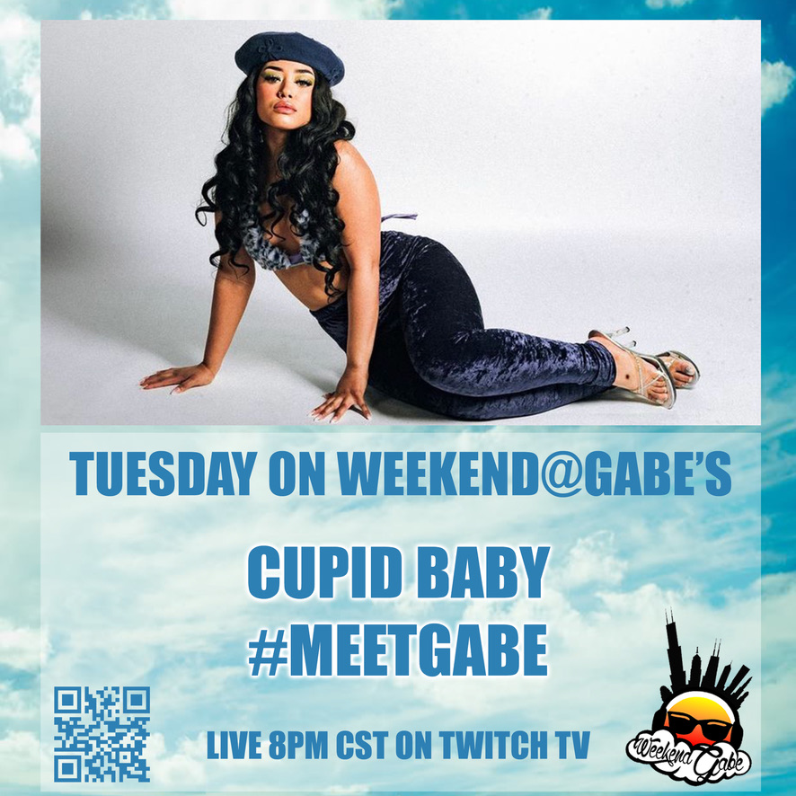 YUGE Show tonight on @WeekendatGabes , we welcome @CUPIDBABYxx and we put a twist on #MEETGABE, tune in to find out what we're talking about 8p/cst on Twitch. Scan the QR code below for easy access to best show on the planet!