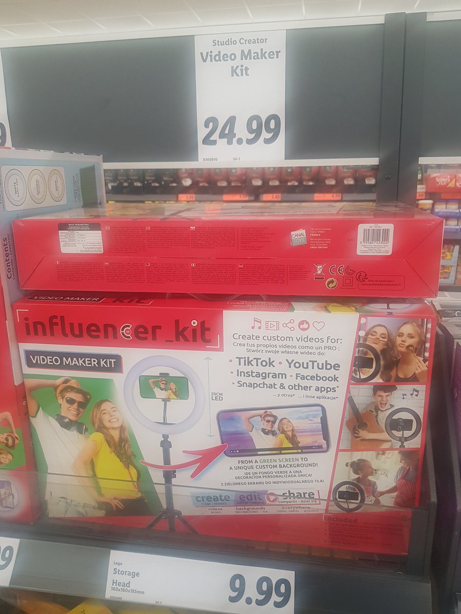 eoinyk's tweet photo. "Influencer kits" on sale in Cashel's Lidl for €24.99. Get me off this planet https://t.co/lbhlsbs2es