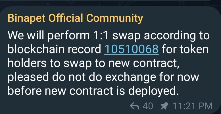 binapet's tweet photo. Community. Please read the announcement. #Binapet https://t.co/MihFJpX4Eq