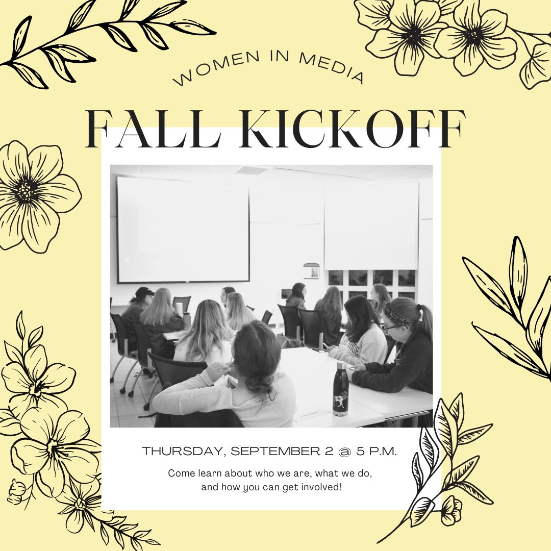 It’s our favorite time of the semester – fall kickoff! Join WIM in the Women’s Center this Thursday to learn all about what we have in store for this semester. See you there!

(The photo below was taken during an event held in 2019)