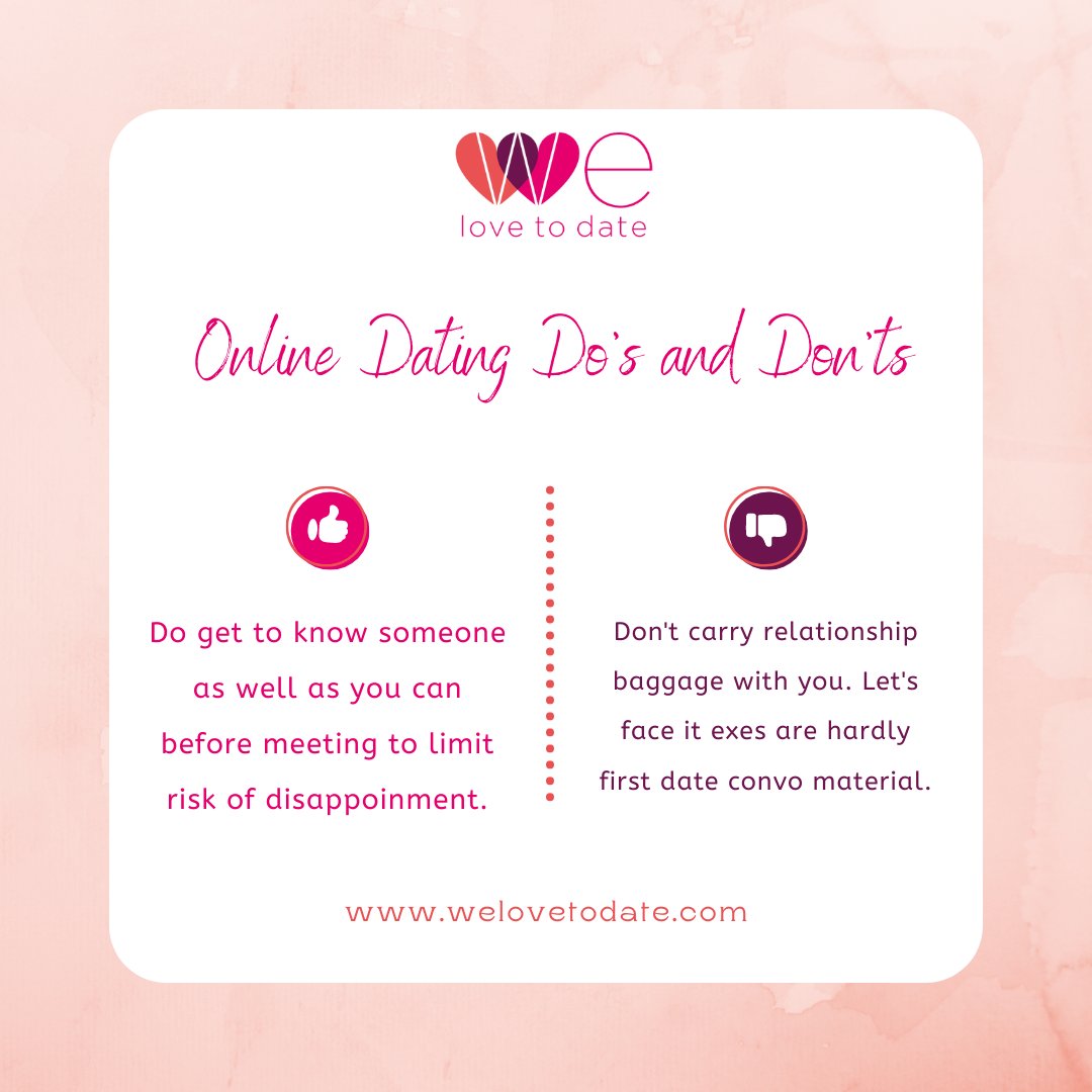 🟢 Gathering critical information on somebody is important for your safety and will help you give your date the best shot possible. 
🔴Talking about your ex is a lack of respect for the new person.
.
.
.
#welovetodate #dating #love #relationships #datingadvice #couples