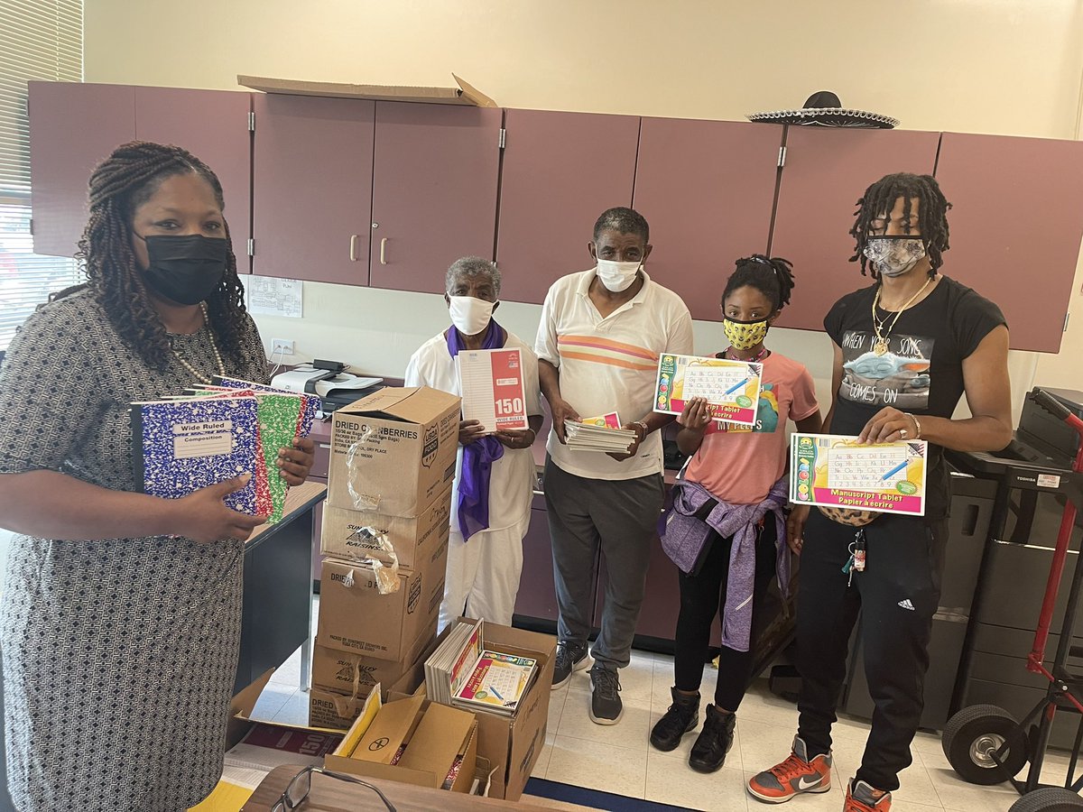 Thank you Russell Memorial Christian CME Church for supporting our Burton Rams with supplies! @AP_TiffanyBoss @bullcityschools <a href="/AKAFerrell_EdD/">Dr. Kimberly Ferrell</a> <a href="/ms_small12/">Imani Small</a>