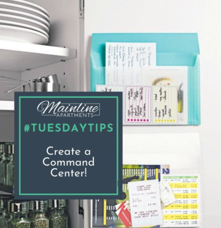 MainLineApts's tweet image. Stick adhesive pockets to the inside of your spice cabinet to keep all of your grocery lists, coupons, and recipes in one spot. Add a pen loop, so you don't have to go searching to jot something down.