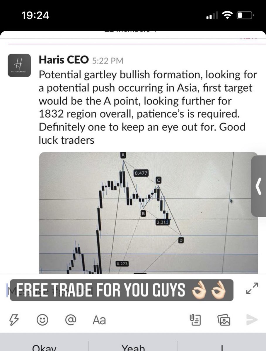 A free trade for our members, consider joining us, spend some of your time to learn about what we provide! 📚🔑💎💎💎💎 education is key