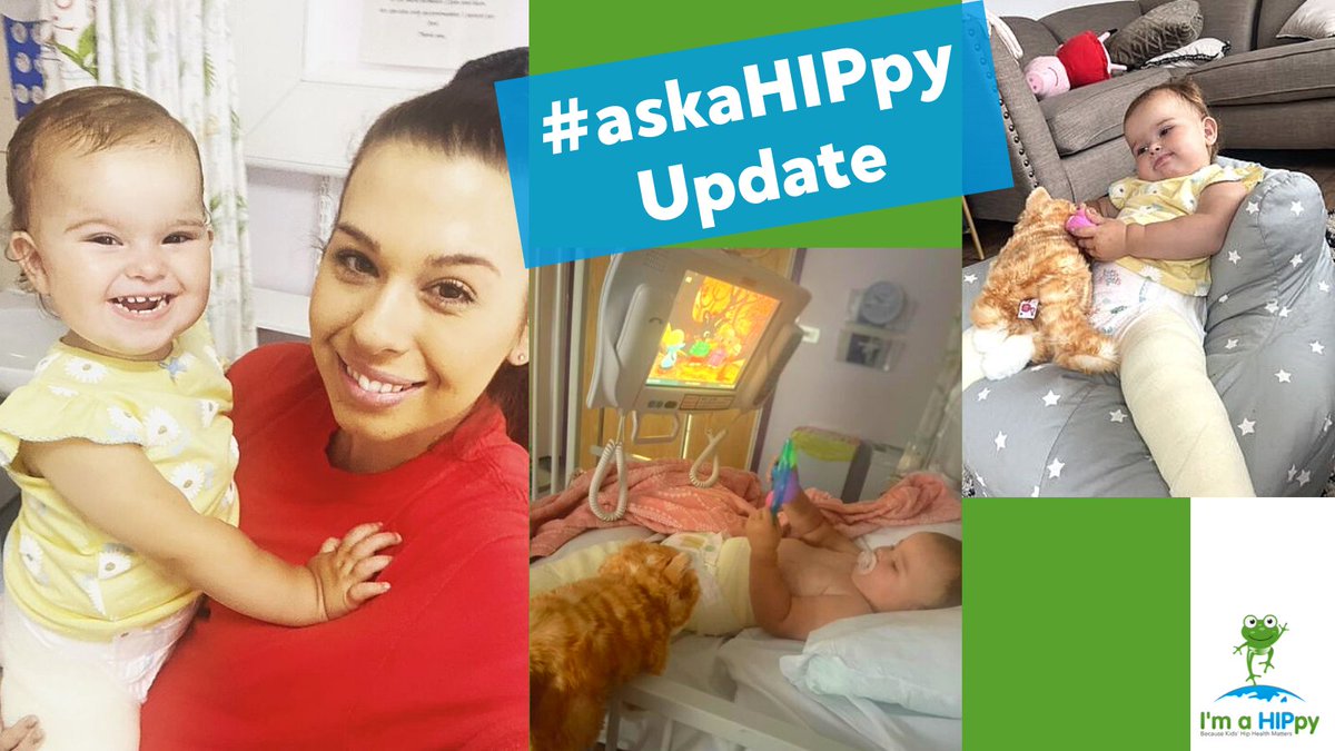 HIPpyHipHealth's tweet photo. Here’s an update from a previous #askaHIPpy question 💚
👨👩👧👦 My little girl had her surgery a week ago today! She has done amazing and is taking to her cast so well. It’s hard work at the moment as she is getting used to her spica cast but she is doing great 😊 https://t.co/27fAWt12CP