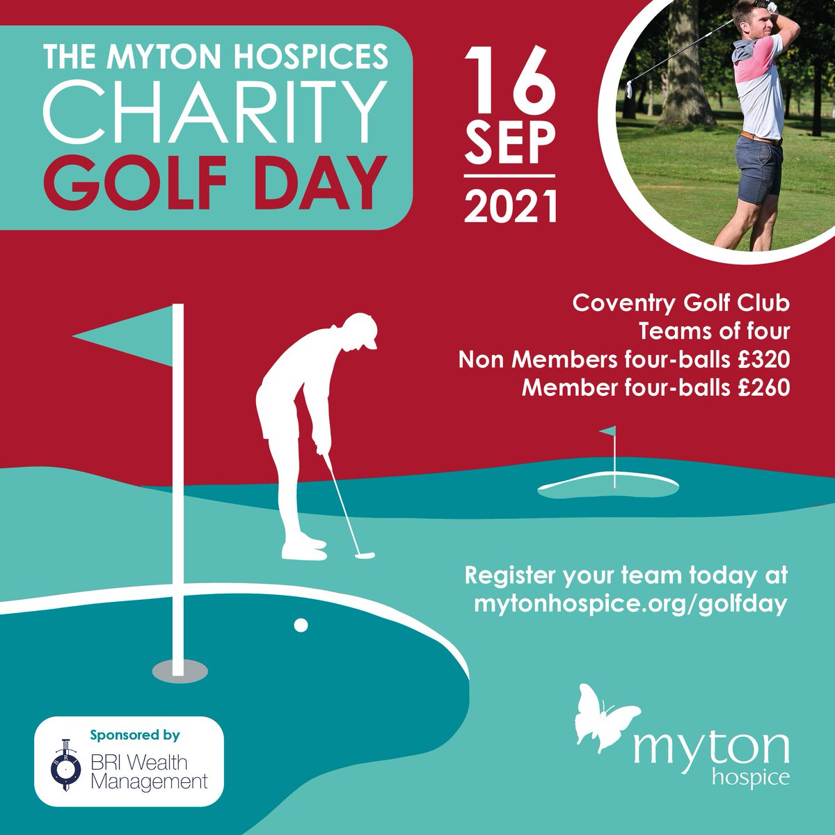 The Myton Hospices (@mytonhospices) on Twitter photo ⛳ JUST OVER TWO WEEKS UNTIL MYTON'S GOLF DAY! ⛳
Back for our third year at <a href="/coventrygc/">Coventry Golf Club</a>, this year’s event will be taking place on: #WarwickHour
📅 16th September 2021
Sign up online today by visiting: buff.ly/3jzkxvU 👈 ⛳ JUST OVER TWO WEEKS UNTIL MYTON'S GOLF DAY! ⛳
Back for our third year at <a href="/coventrygc/">Coventry Golf Club</a>, this year’s event will be taking place on: #WarwickHour
📅 16th September 2021
Sign up online today by visiting: buff.ly/3jzkxvU 👈