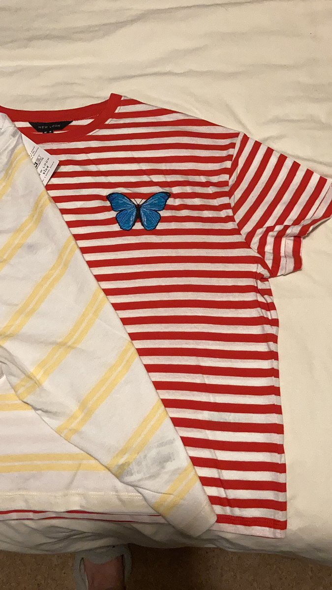 lacy_claire's tweet image. @newlook I’ve brought a few bits in your sale &amp;amp; I’m ok for things to be a little loose, but could you explain why the red stripe butterfly top is so much bigger than my bee one, it looks like a tent on me, but for the cost not worth returning 🤷🏻‍♀️#sizing #sizeproblem #notgeneric