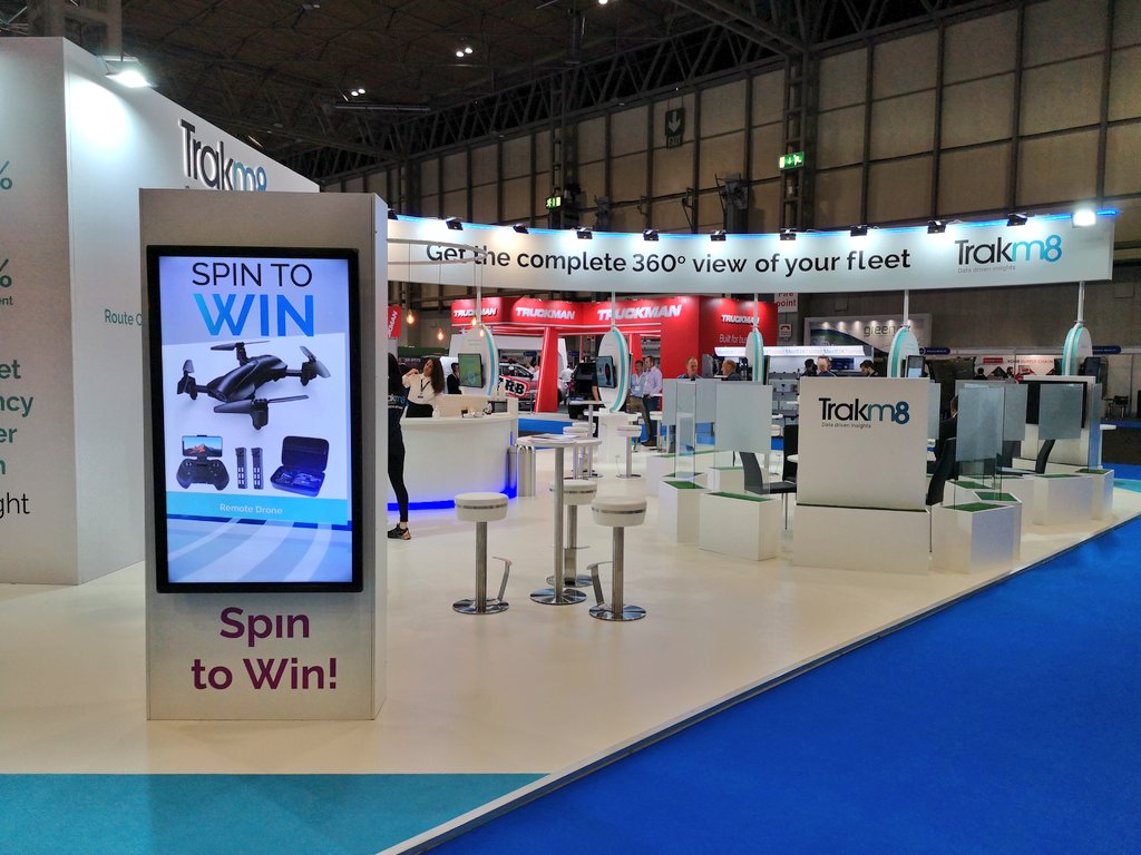 Trakm8's tweet image. Great first day at the @TheCVShow! It was fantastic to be back exhibiting. Visit @Trakm8 in hall 5 on stand 5E80 to see our fleet management solutions! See you tomorrow for day 2! #CVShow21