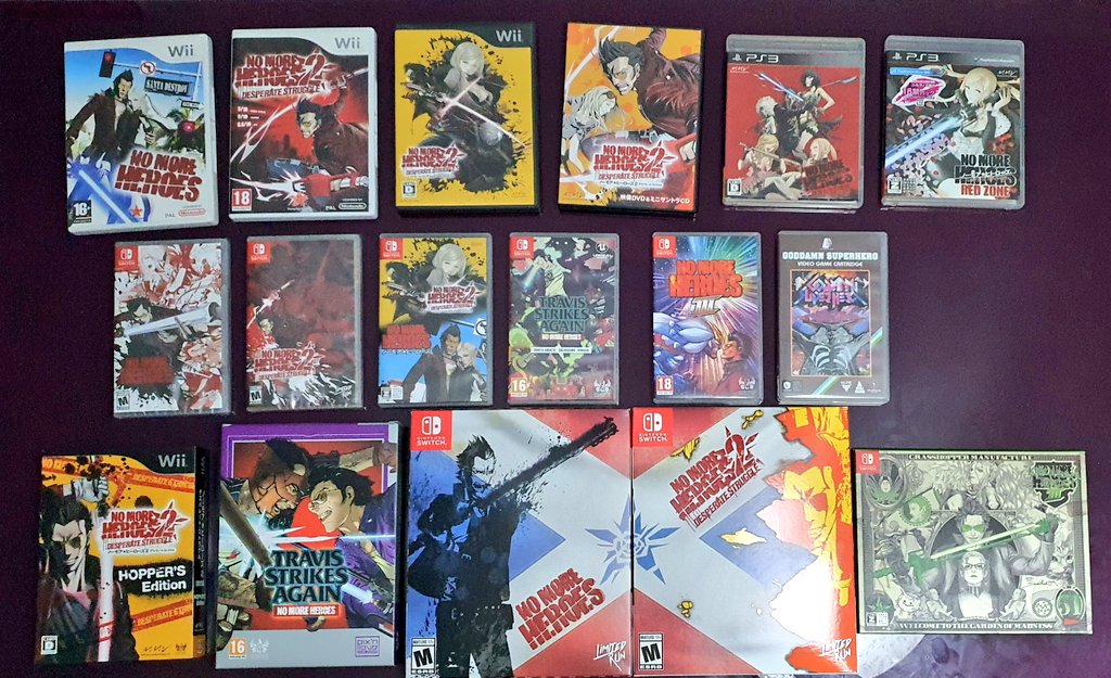 Fdr_Design's tweet image. Today I received the "Killion Dollar Trilogy" edition. My collection increases ... and soon more! Thanks 🙏🏻 @suda_51 @marvelous_games @Grasshopper_EN @Grasshopper_JP @Robin_A_Downes  #NoMoreHeroes #NoMoreHeroes3 #NintendoSwitch