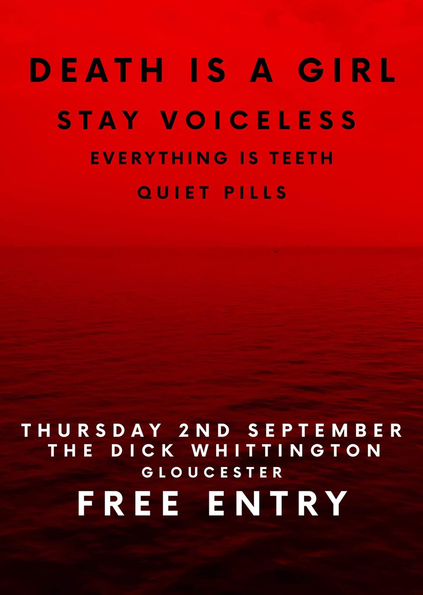 Free show <a href="/whittington_the/">The Dick Whittington</a> with the mighty <a href="/StayVoiceless/">Stay Voiceless</a> and everything is teeth and quiet pills and its FREE FREE FREE💋💀