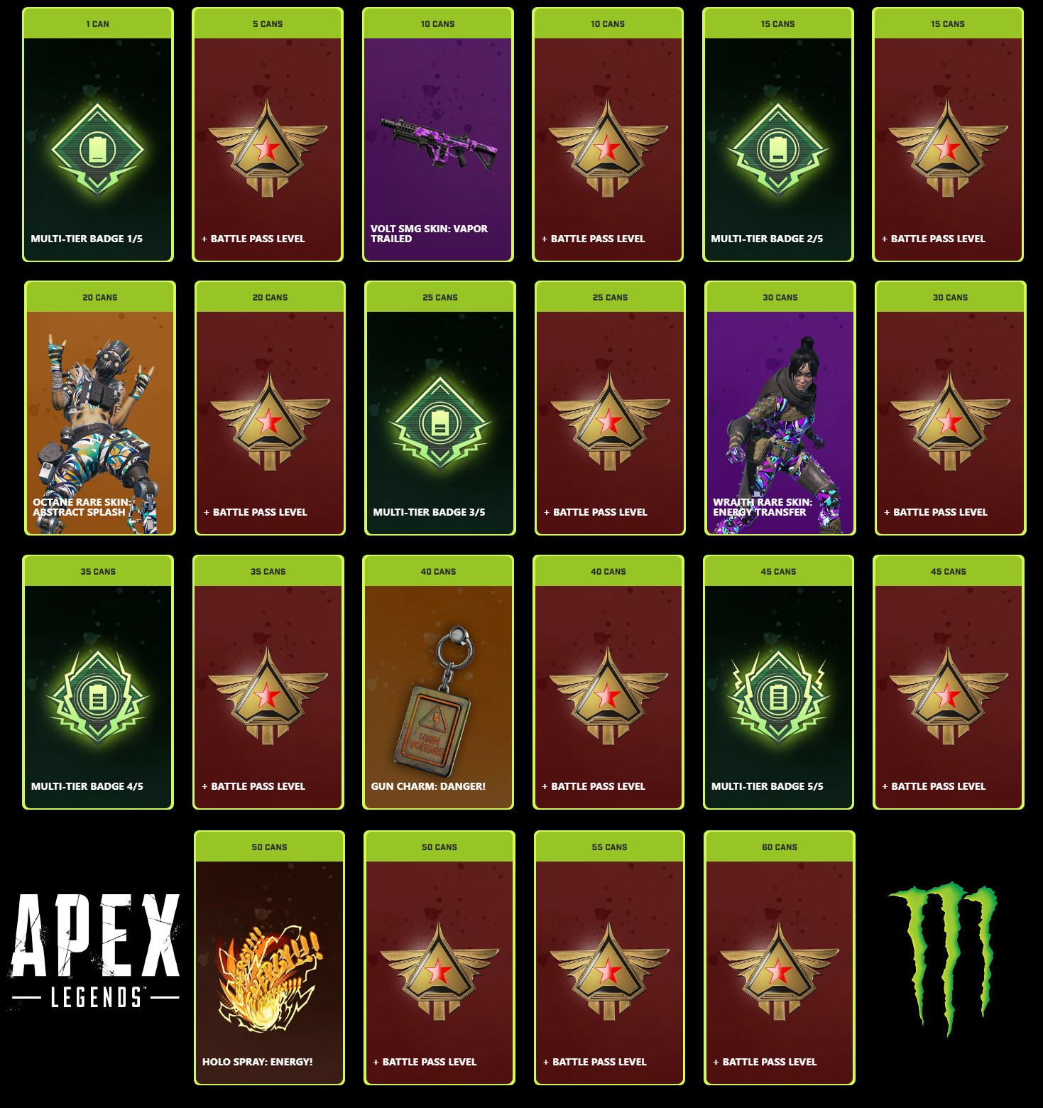 Apex Legends News on Twitter "All rewards for the Apex Legends x