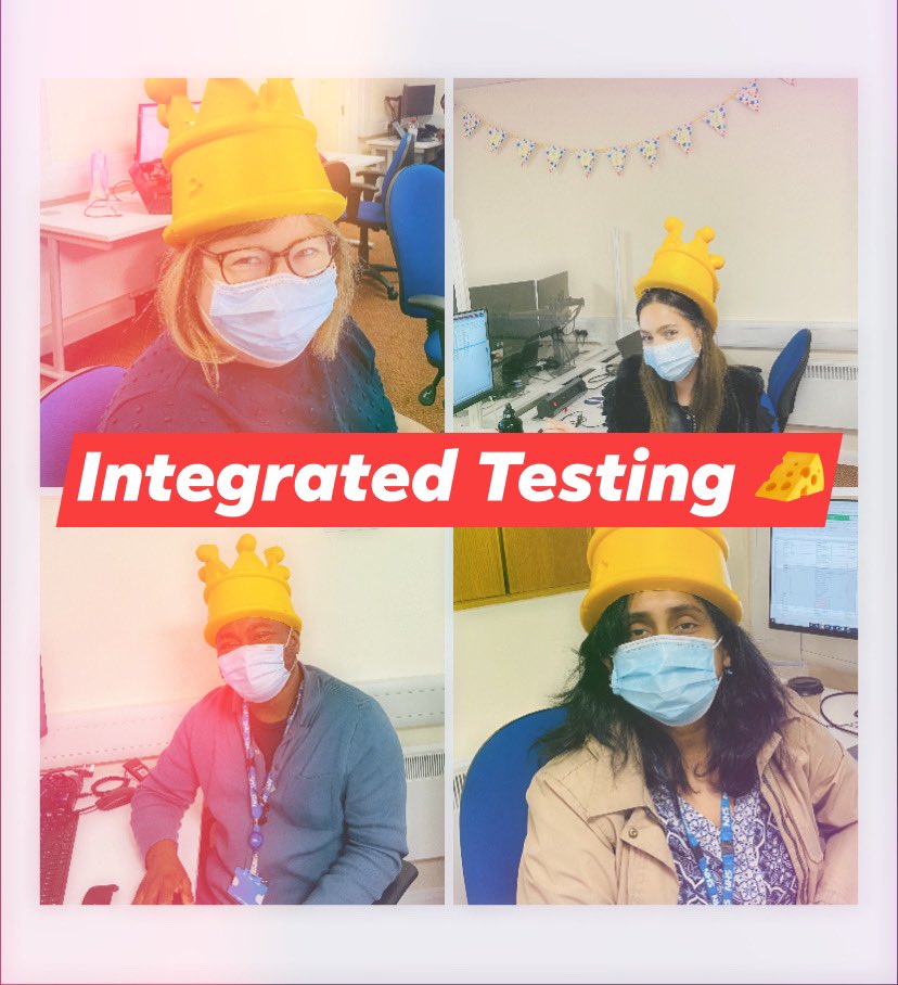 emmaaappp's tweet photo. Who is holding the โbatonโ in Integrated Testing? Easily identified by the #Cheesehead ๐ We know how to make Testing fun ๐คฉ!!! #FrimleyHealthEPR #Epic #FrimleyEPR #FutureFHFT #DigitalTransformation #timetogetready https://t.co/1CLuei9Lro