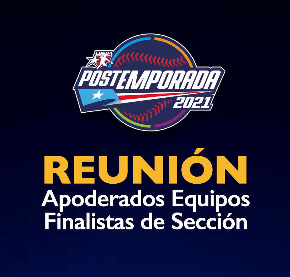 BeisbolDobleA's tweet photo. 🚨 Reunión de Apoderados finalistas de sección 🚨
Los Apoderados de los equipos finalistas de sección fueron convocados para una reunión, a llevarse a cabo mañana miércoles, 1 de septiembre, a la 6:00 pm
#Postemporada2021
#VolvemosPalParque https://t.co/Mw9wwQFfCn