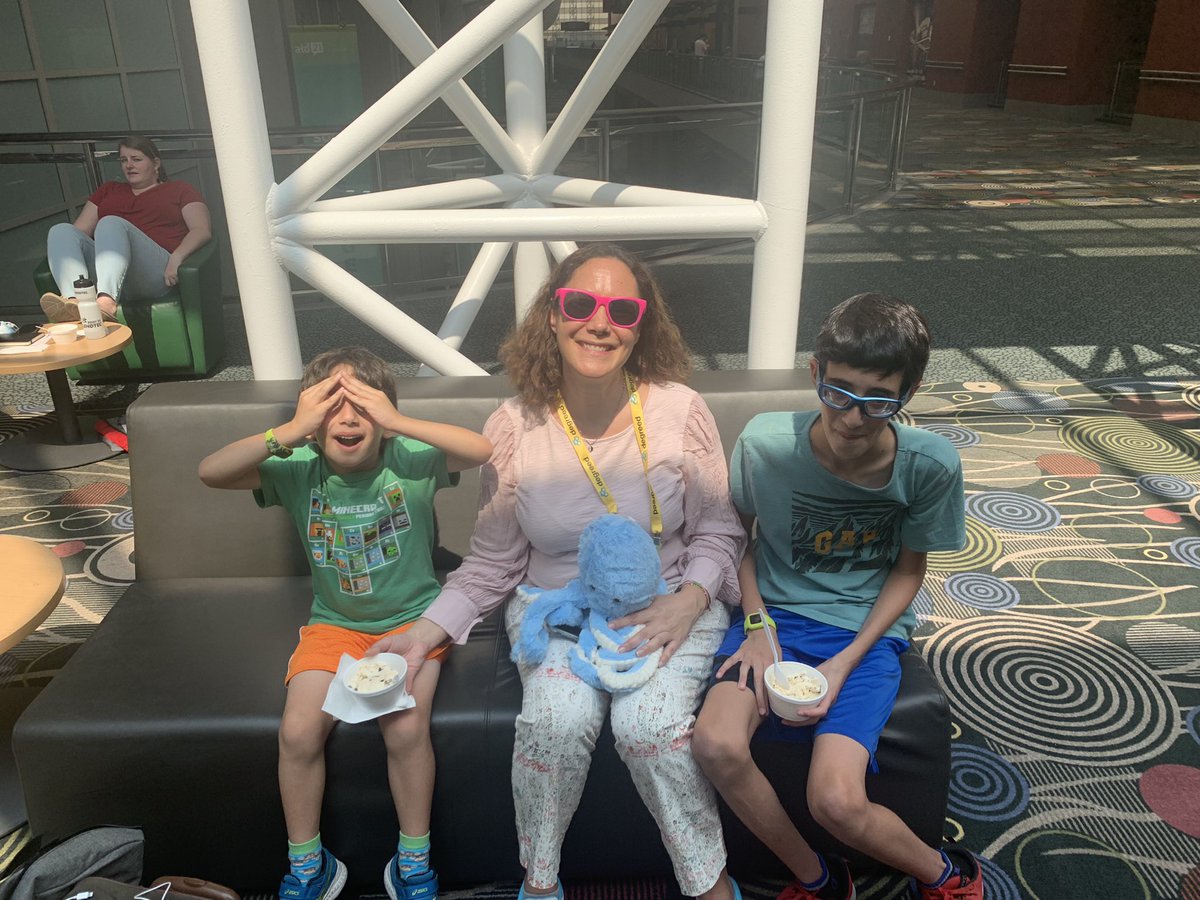Margharita_n's tweet photo. Loving the expo at #atd2021 #atd21 lots of great exhibitors #spiki it didn’t take very long for my boys to adopt blueberry!! :) https://t.co/jnUZ195L18