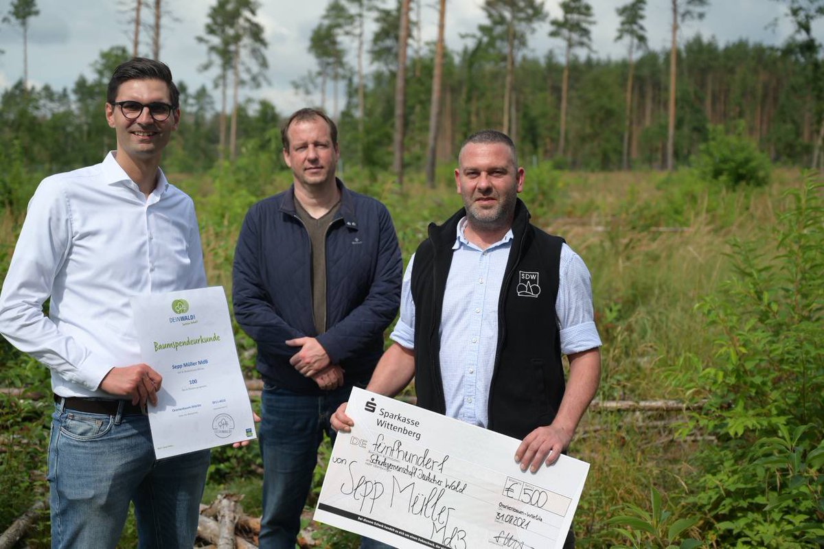 #Aufforstung ist aktiver #Klimaschutz - deshalb heute wieder für Setzlinge bei der <a href="/SDW_ST/">SDW Sachsen-Anhalt</a> gespendet!