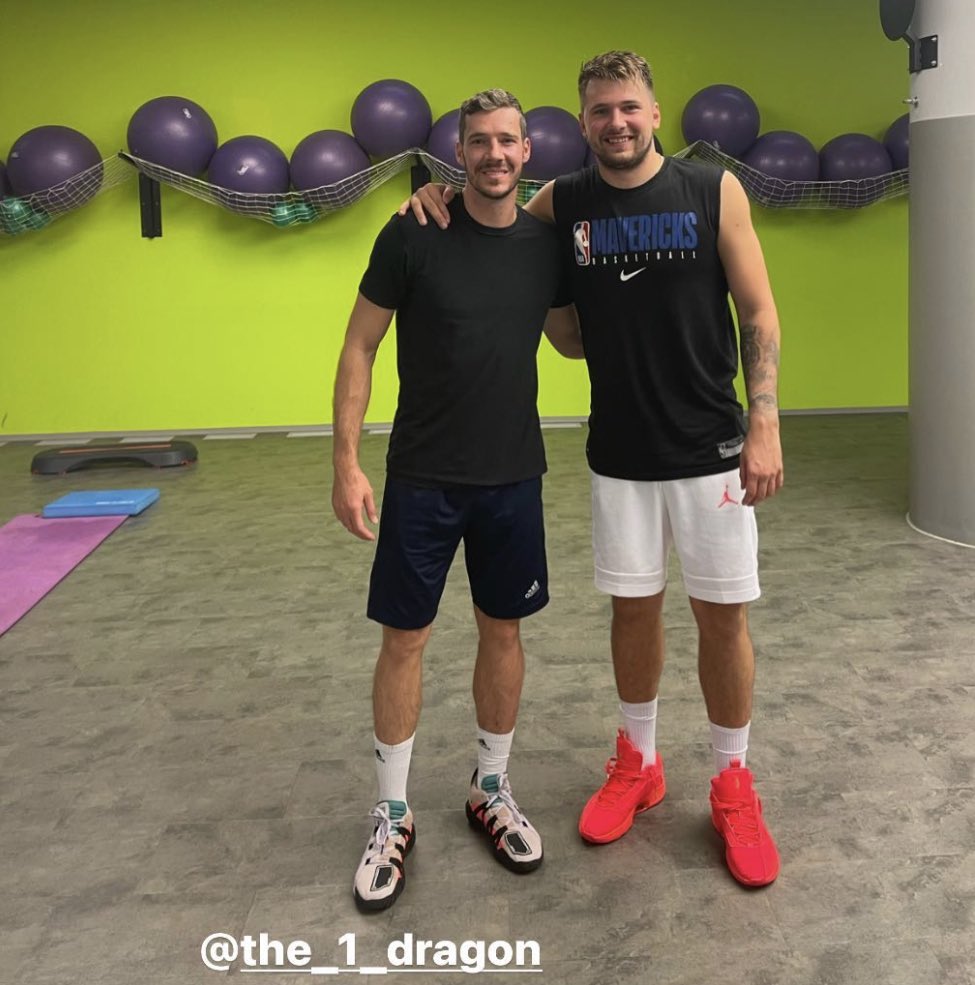 [情報] Luka Doncic, Goran Dragic 一起訓練