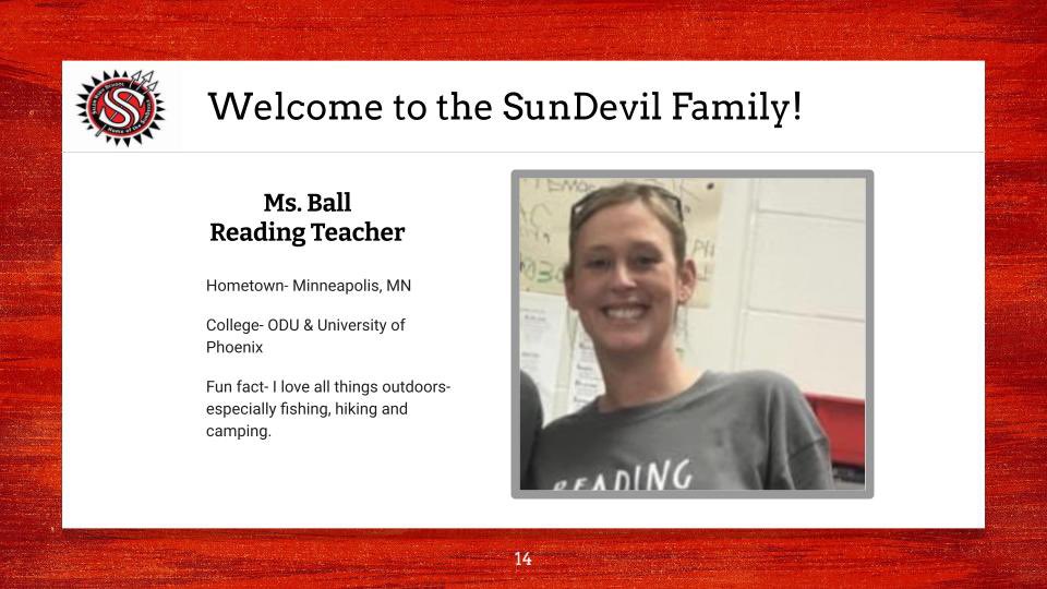SalemHSVB's tweet photo. ❤️🖤Had so much fun welcoming all our new teachers in the month of August! Help us to welcome Ms. Ball to the SunDevil family! It’s always a GREAT day to be a SunDevil! #iagdtbasd https://t.co/ag81LbhajP