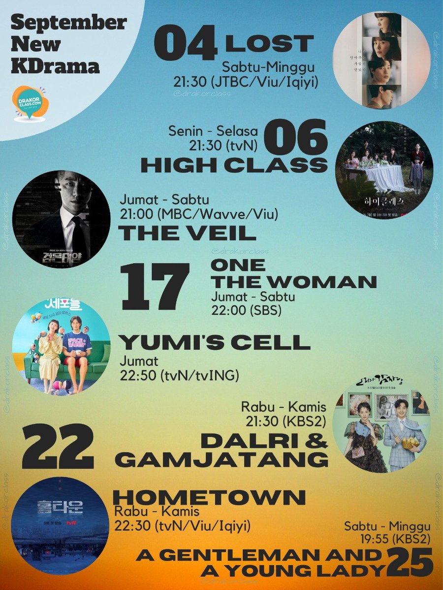 DrakorClass's tweet photo. Daftar tontonan yg wajib chingu saksikan ya https://t.co/yj94Kd9fVl