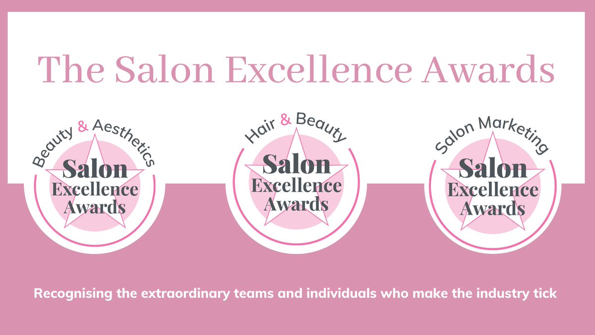 SalonLifeUK's tweet photo. The Salon Excellence Awards® were developed as a celebration of excellence in management and service in the UK salon industry.

Awards for large &amp; small salons  - separate categories include:
* Hair &amp; Beauty 
* Beauty &amp; Aesthetics

Learn more here - https://t.co/IjJKK2fCcf https://t.co/uZVDgnWXti