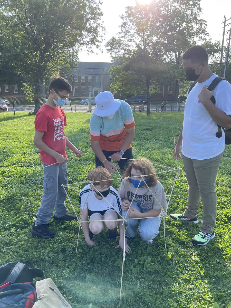 These 9th Graders are starting the year off with this amazing Engineering Challenge!! #stemchallenge #buildahut @arlingtontechcc