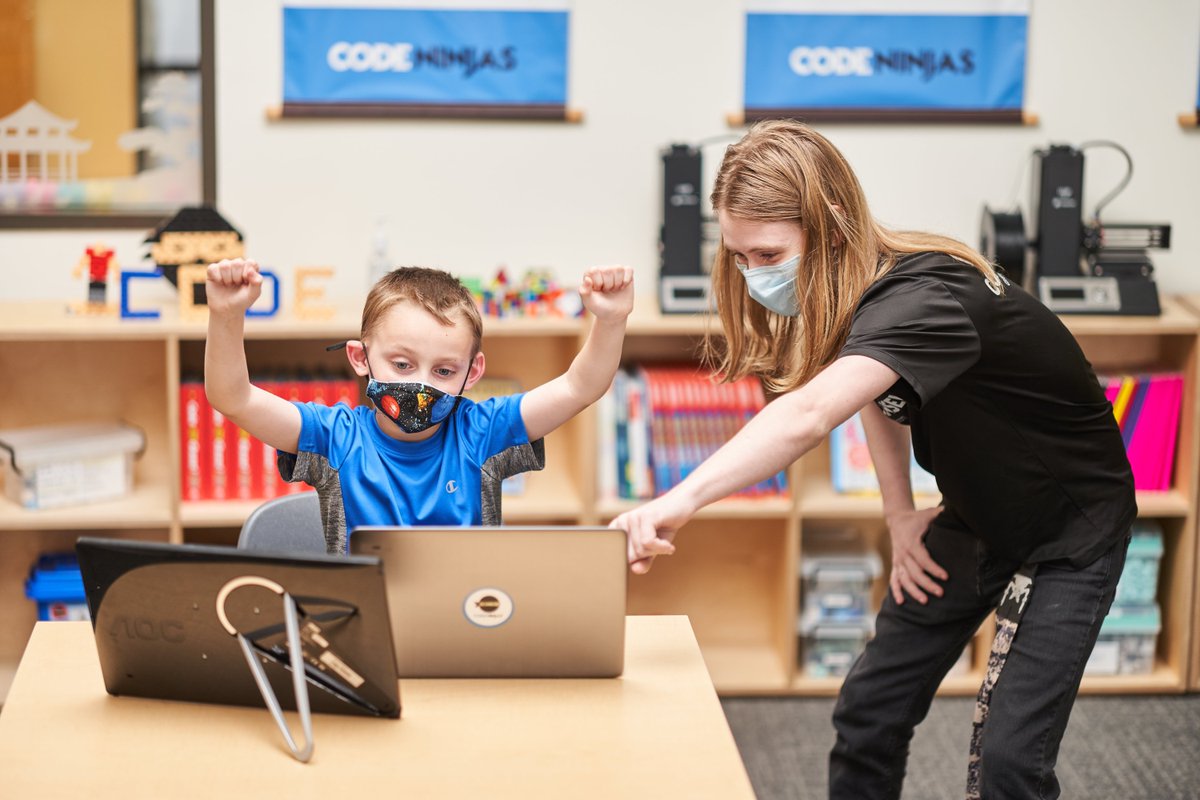codeninjas's tweet photo. Enroll your kid(s) in our Jr or Create programs. Learn to code and have a blast while building awesome video games. Go to https://t.co/dBKty7DtYp for more info. #CodeNinjas #BacktoSchool #Back2School #Education #Coding #Kidslearncode https://t.co/vnHnJNu8AP