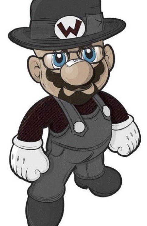 box_walle's tweet photo. walter white mario #maleproblems https://t.co/dz94dm0edk