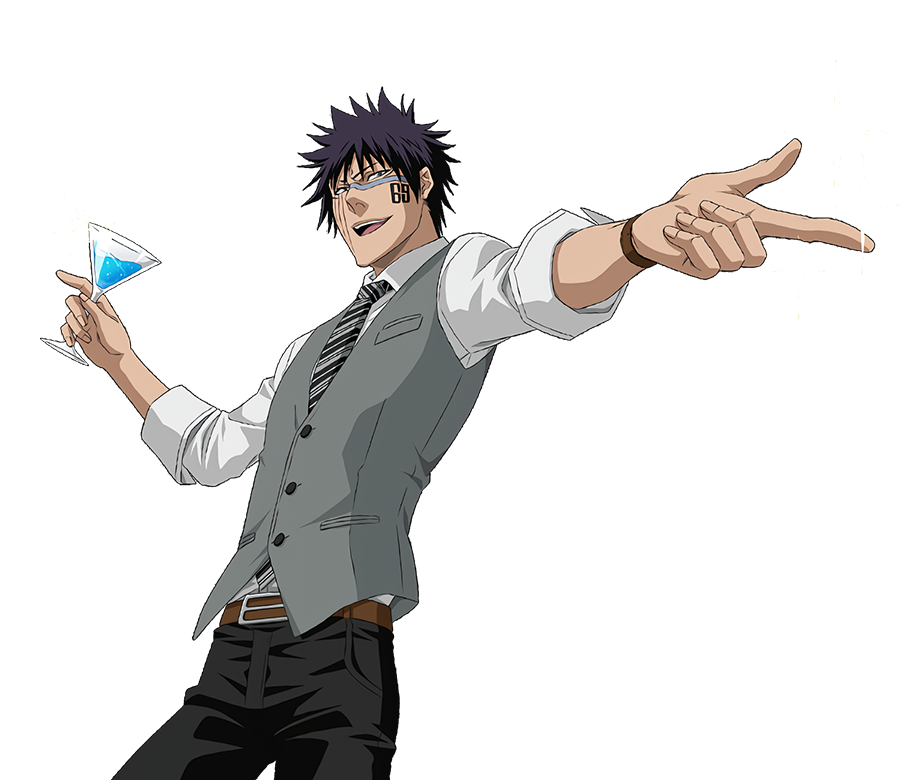 [ And here's Hisagiboi from Bleach Brave Souls too! Hyper clean version of him! Jagged edges couldn't be fixed because my phone strangely takes pictures in JPG. ]