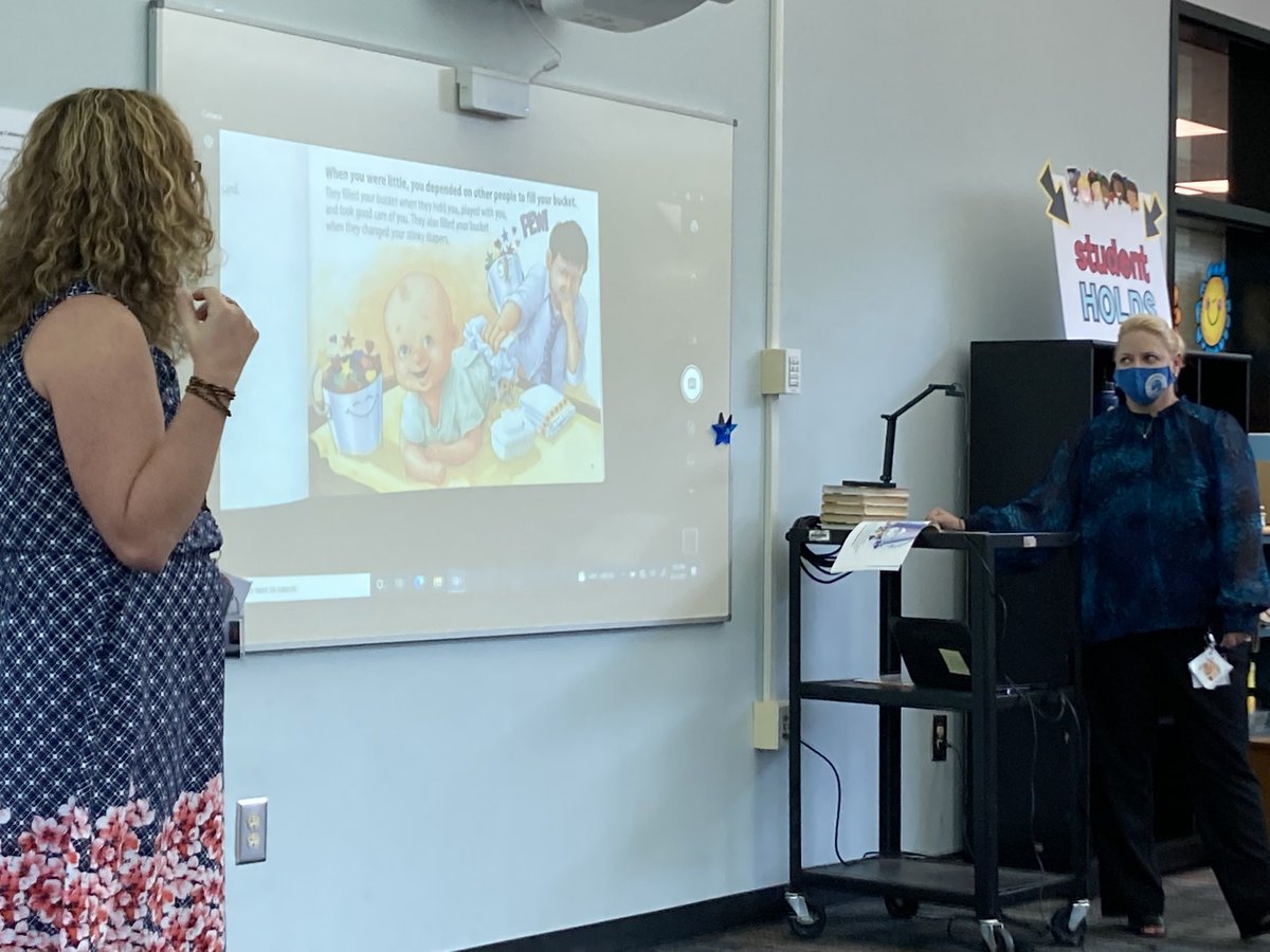 Kindergarten is learning how to be bucket fillers and not bucket dippers! #FCSPBIS, #@ShakeragShark, #@mandel_mia