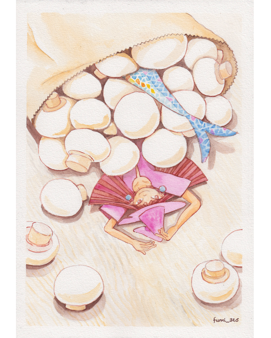 Meme Came Back But The World Is Still A Fantasy 戻ってきても世界はまだ ファンタジー Illustration Art Fantasy Meme Whale Coola Wonder Wonderland Mushroom Bag イラスト アート インスタ ファンタジー 未夢 クジラ クーラ