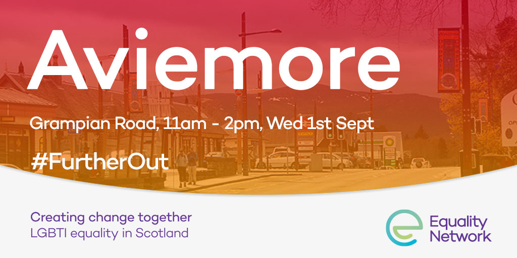 LGBTIScotland's tweet photo. We really enjoyed chatting with folk in Elgin today, tomrrow we're off to Aviemore with our #LGBTI street stall. #FurtherOut https://t.co/jRIVp7o8j7