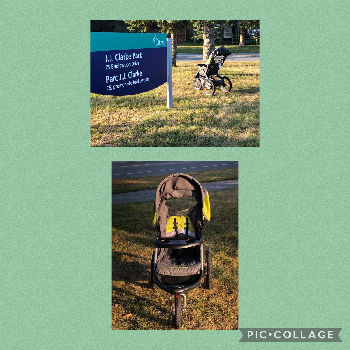StJamesK4's tweet photo. One last thing. Jazz and I saw this stroller on our walk today in our local park. It has been there for 2 days and in good shape not broken. Just in case it belongs to one of our families. https://t.co/Gx35A0nNBT