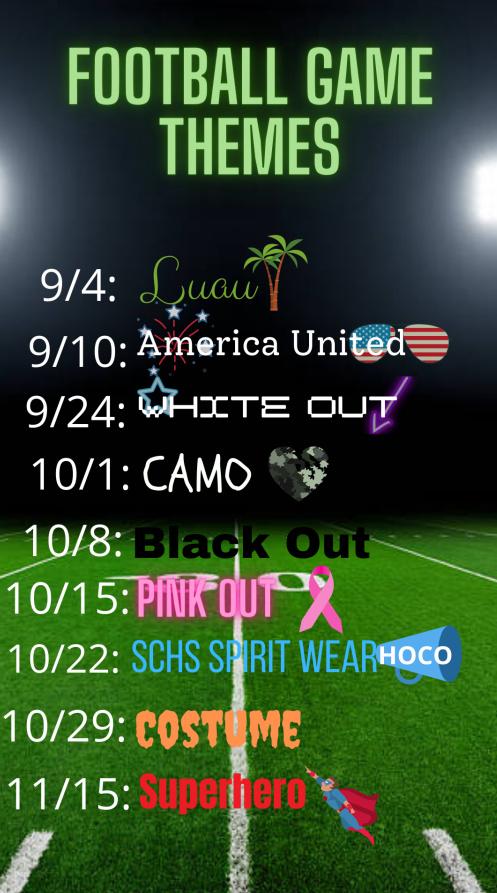 Dress up for the games and show you school  spirit!! 🦈🏈 <a href="/SCSharkFootball/">ShadowCreekFootball</a>  <a href="/ShadowCreekHS/">Shadow Creek HS</a>