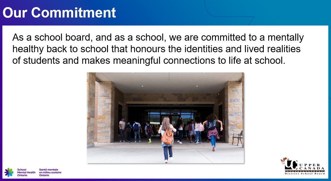 ucdsb_psych's tweet photo. I'm looking forward to speaking with @jhazlewoodCBC on @CBCOntMorning (approx 7:40 am) regarding how Ontario educators are creating welcoming and supportive environments this Fall with help from @SMHO_SMSO . @UCDSB @ucdsbwellness https://t.co/seFWk0QsFD