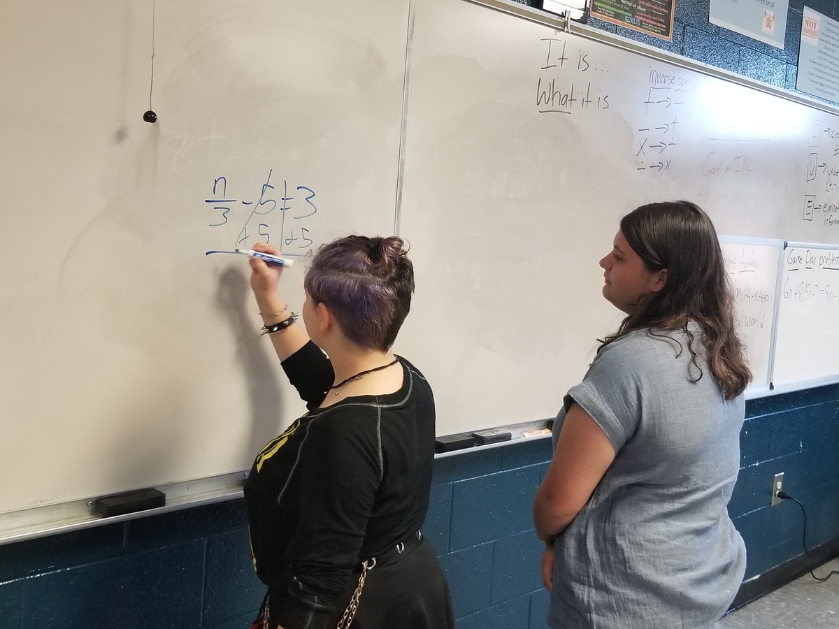 Williamsmadmath's tweet image. After school algebra 1 tutoring with a buddy!  See ya Thursday!  #whiteboardmath #IXL @DCcougarnation @reginamwebster @joutlaw13 @NikkiP_DCHS #CarryTheTorch