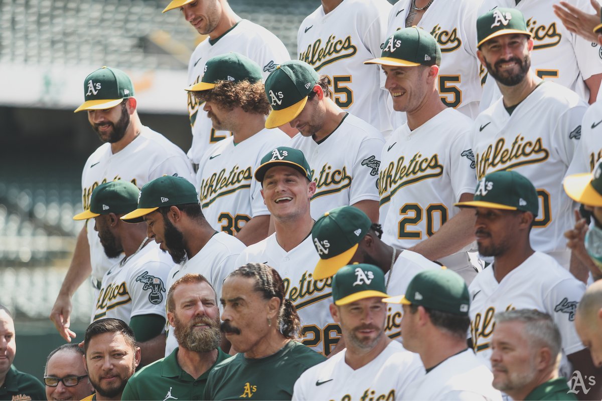 Athletics's tweet photo. picture day went…. exactly how you’d expect. https://t.co/uC4HOoIMzm
