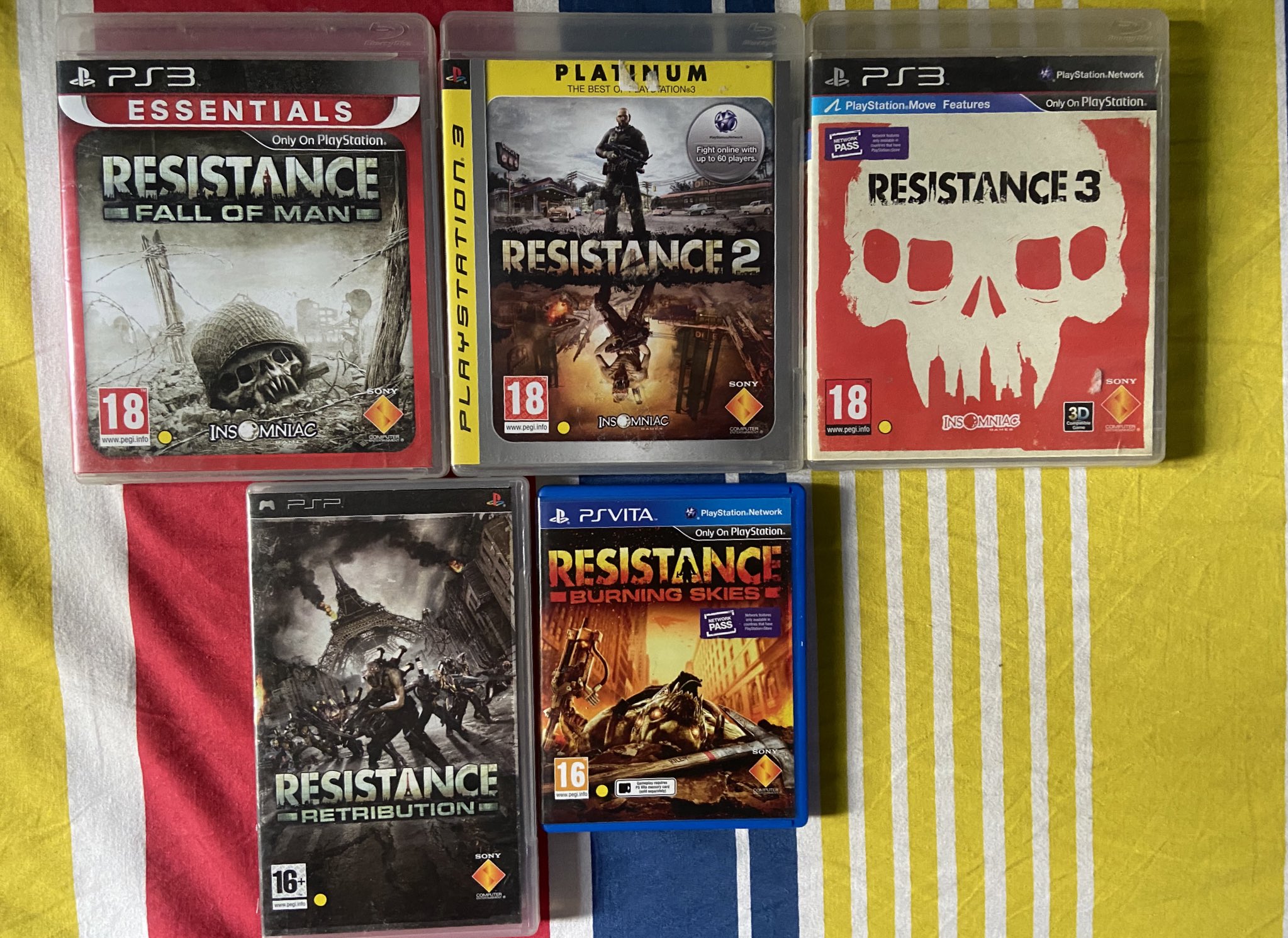 Pendu on Twitter: "And collection is complete 🤘🏻 @insomniacgames #playstation #Resistance #ps3 #ps4 #psvita #psp #ps5 #sony https://t.co/cAdNI55J8l" Twitter